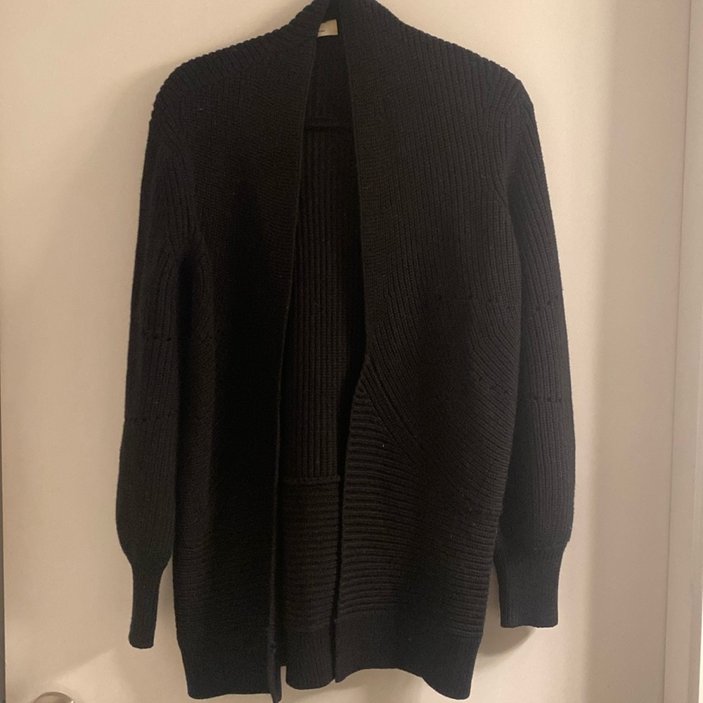 Wilfred thick black cardigan